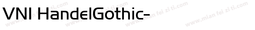VNI HandelGothic字体转换